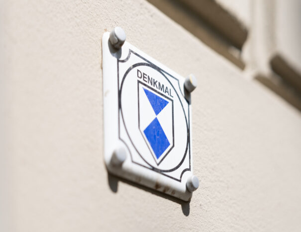 das Gebäude ist denkmalgeschützt
